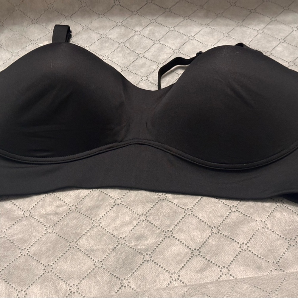 Simply Perfect by Warner's Black All Over Smoothing Comfort Bra 40DD NWT